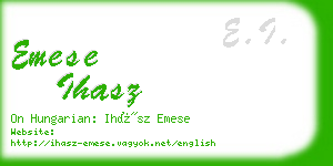 emese ihasz business card